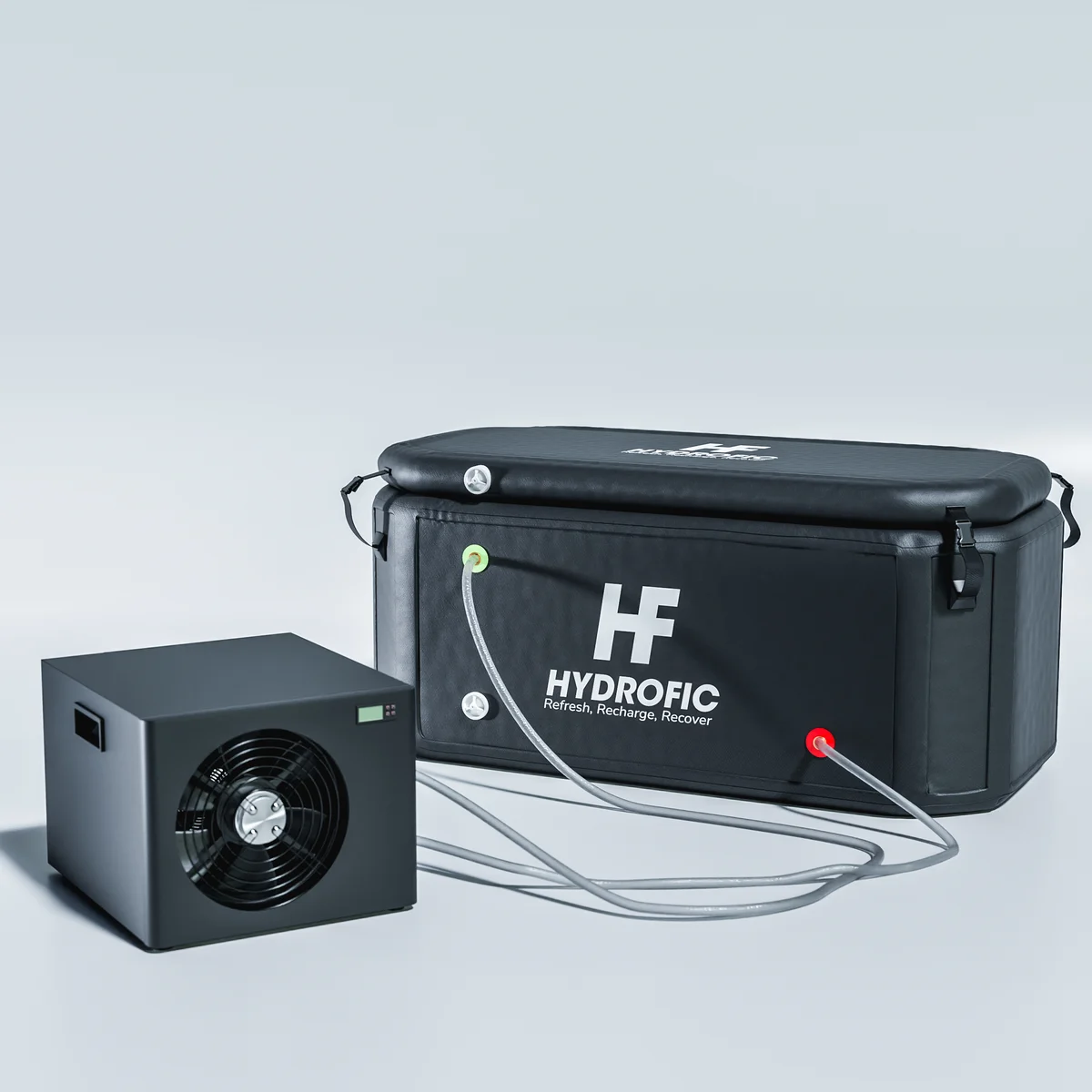 Hydrofic PRO ice bath connected to a cooling unit
